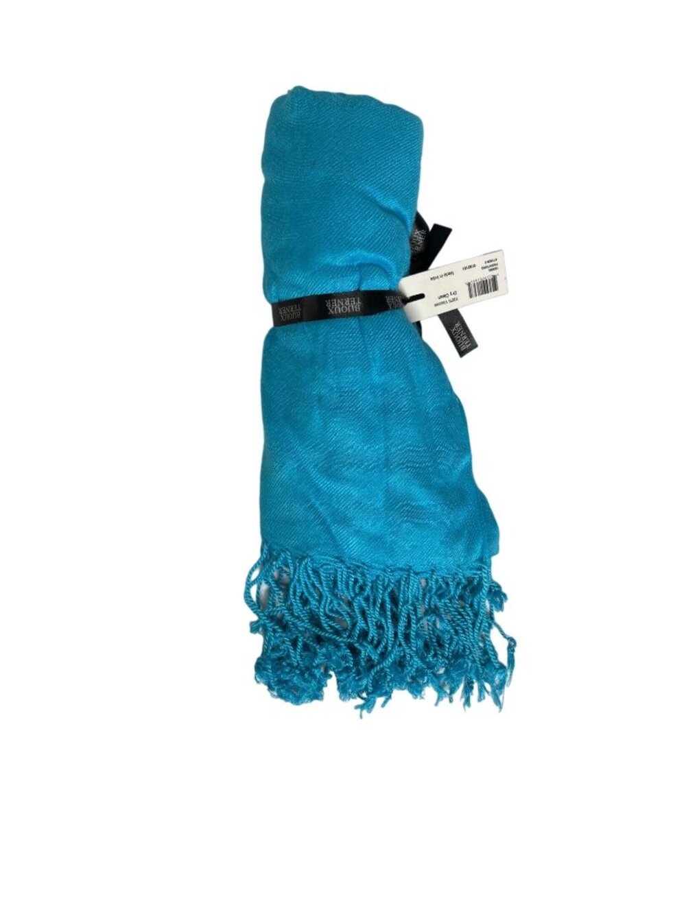 Bijoux Terner Womens Scarf Fringe OS Turquoise New